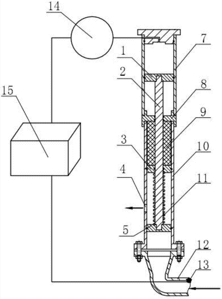 Annular pressure monitoring and controlling device for deepwater oil-gas well