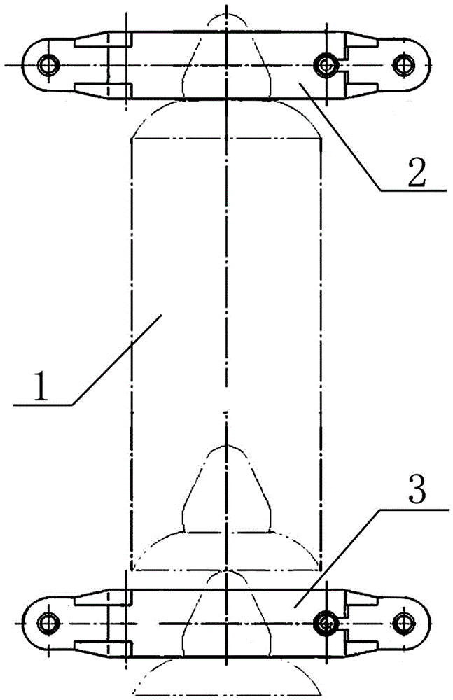 Adaptive closed fixture for live working insulator of power transmission line