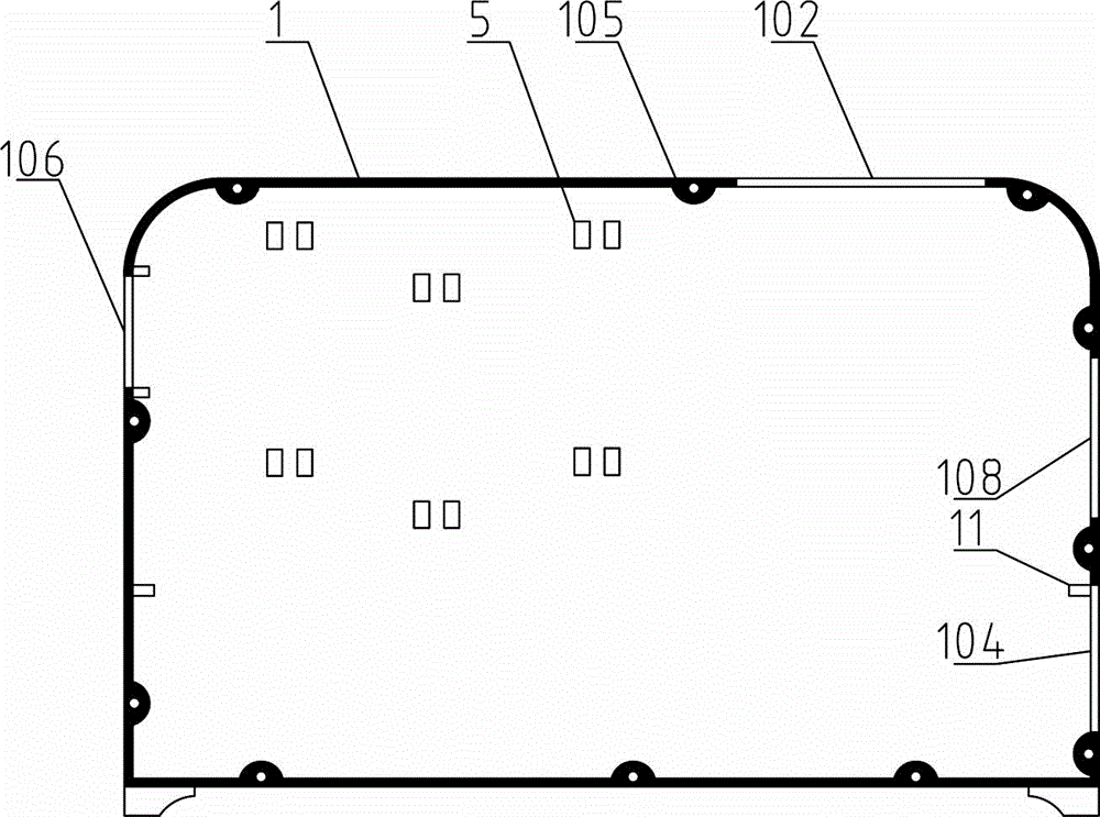 Combustion furnace and furnace body structure