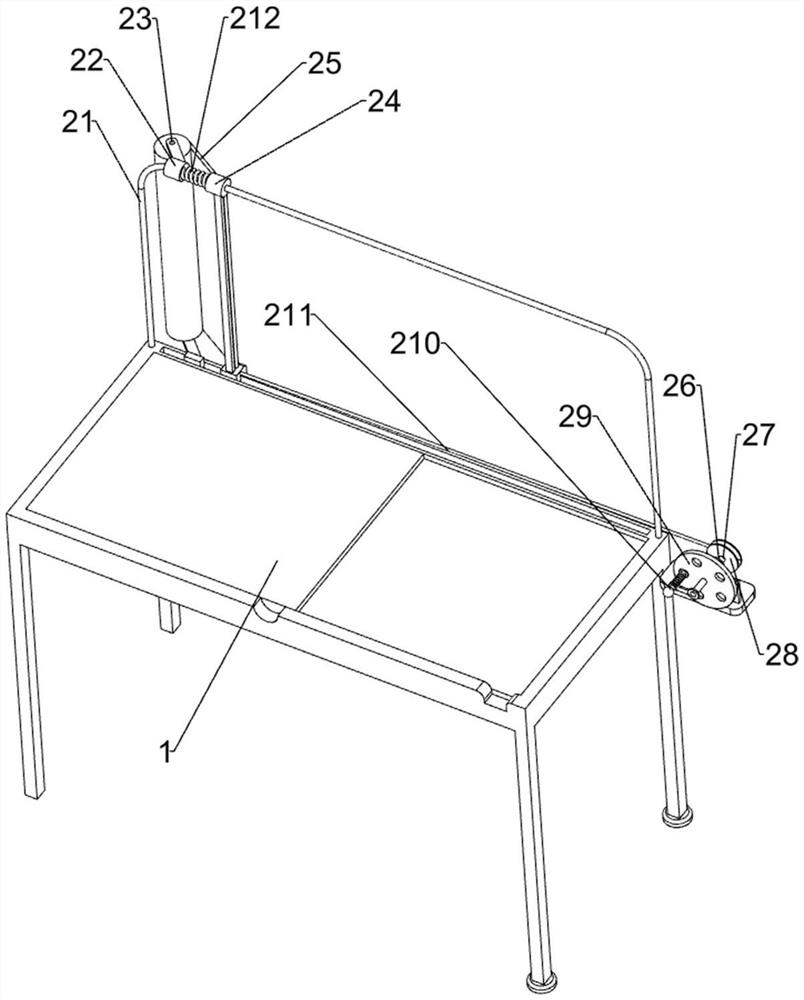 Student apartment bed with automatic telescopic protective guard