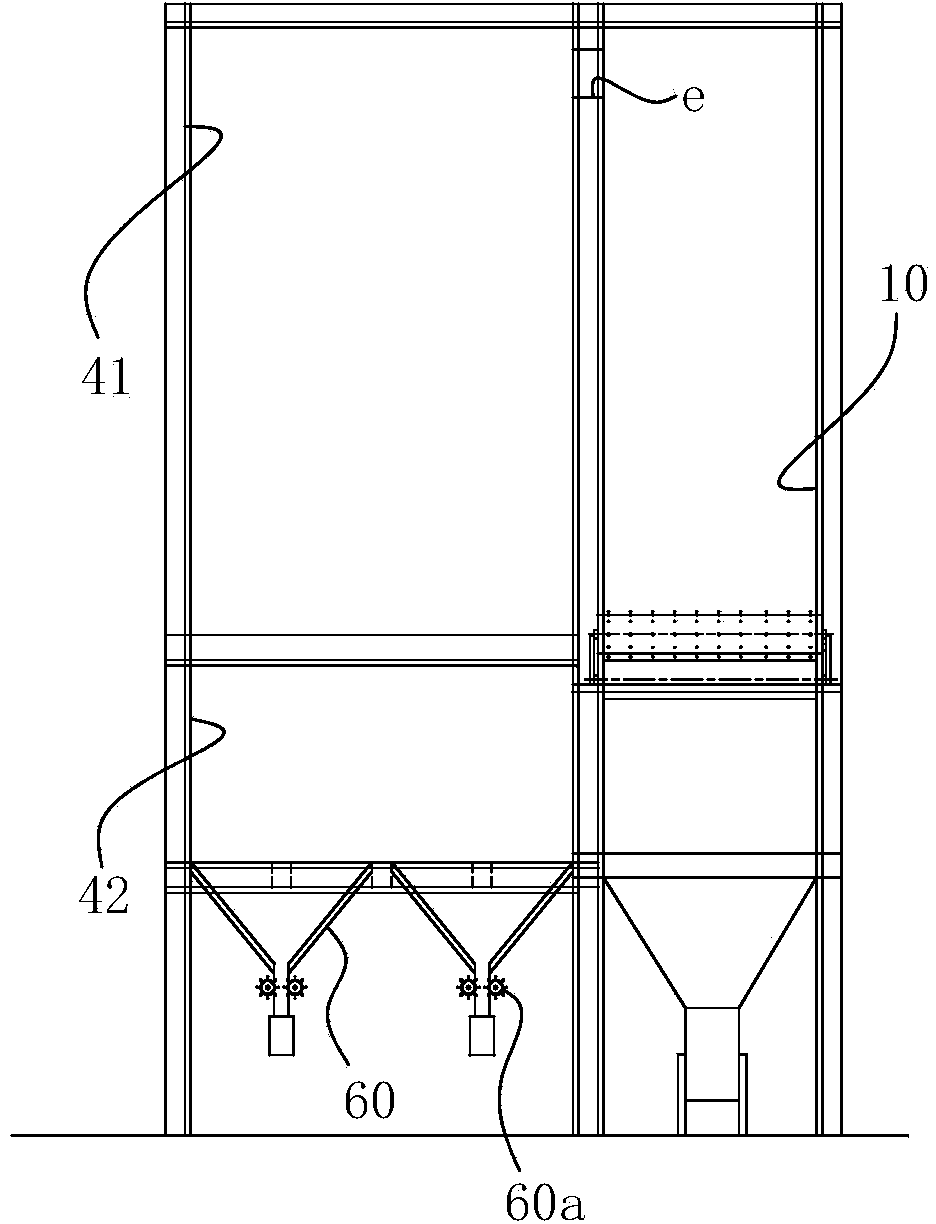 Incinerator with fixed fire grate