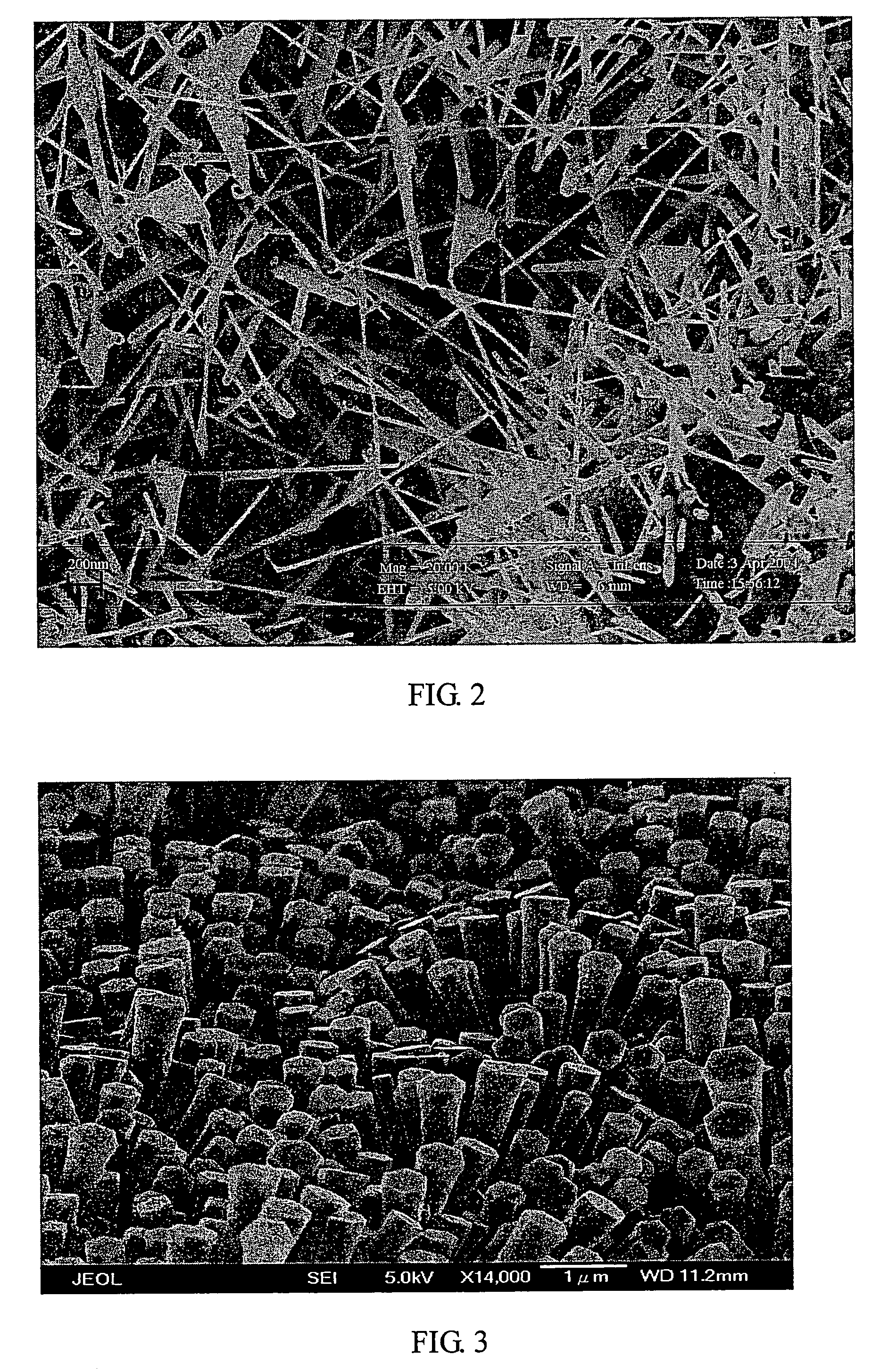 Gas sensor with nanowires of zinc oxide or indium/zinc mixed oxides and method of detecting NOx gas