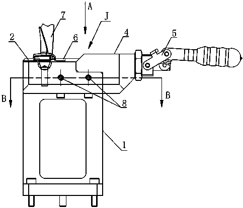 Coordinate measuring machine blade clamping unit and modular measuring clamp