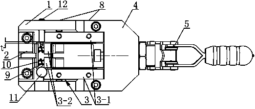 Coordinate measuring machine blade clamping unit and modular measuring clamp