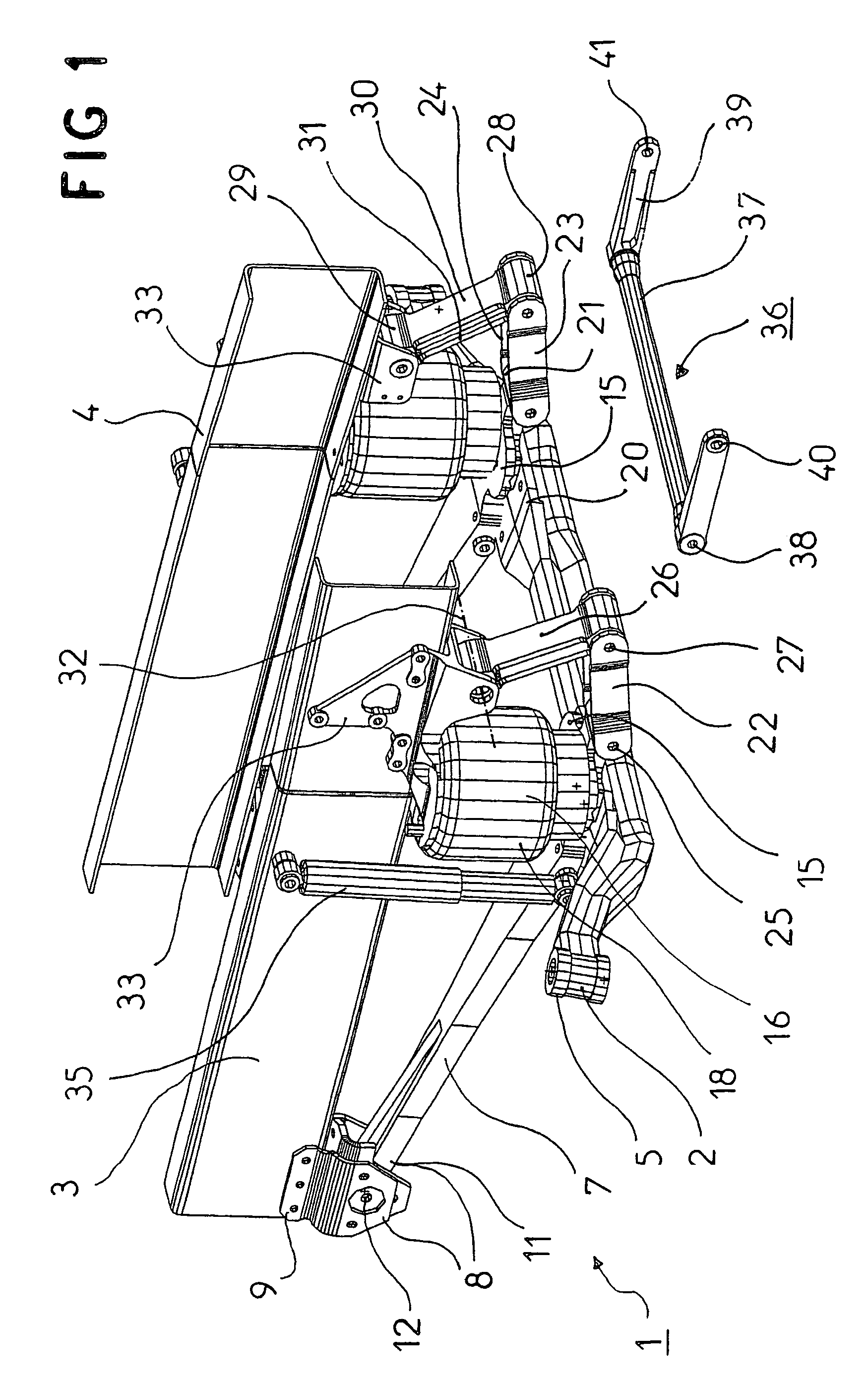 Pneumatic front suspension assembly for industrial vehicle