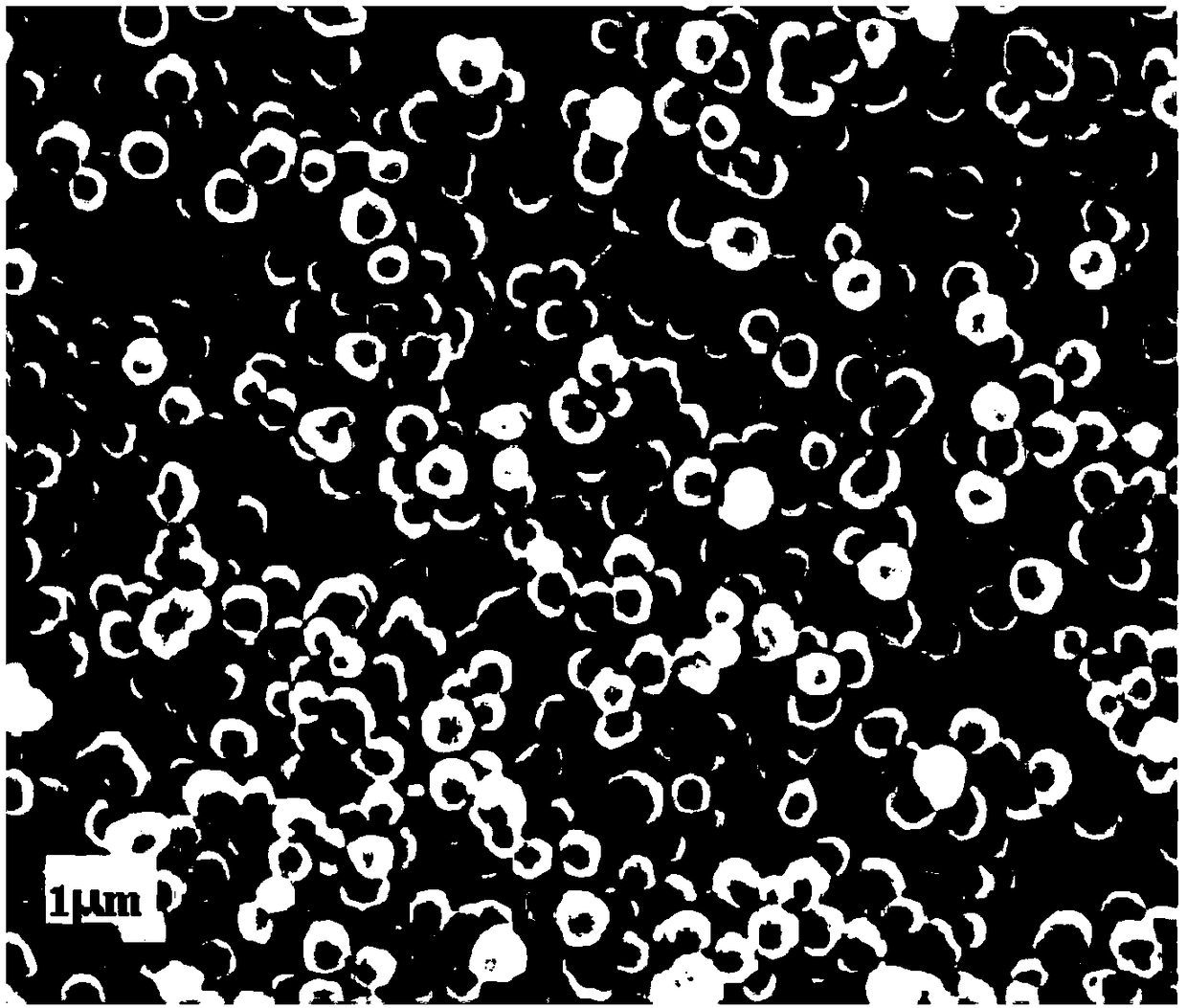 SiO2-PS nuclear shell structure ceramic coating diaphragm and preparation method and application thereof