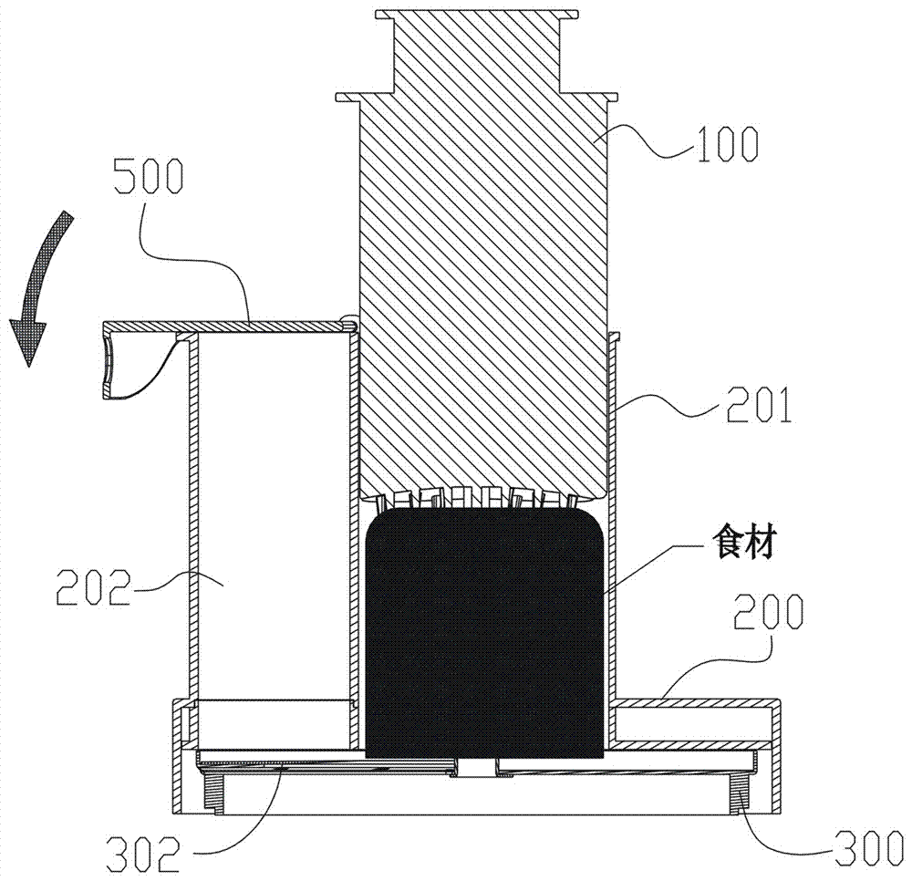 Multi-functional shredding and slicing device with two feeding holes