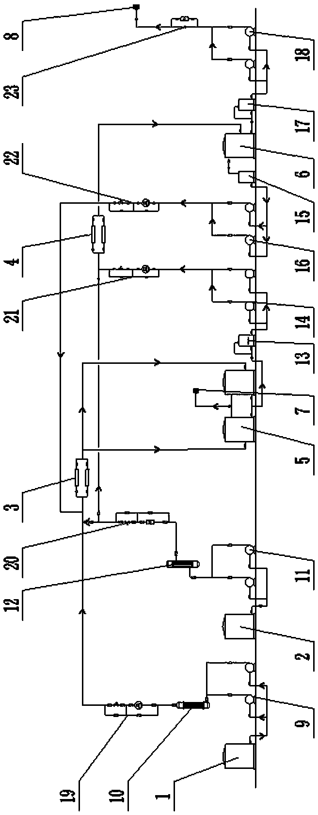 Secondary counter-current extraction device and method