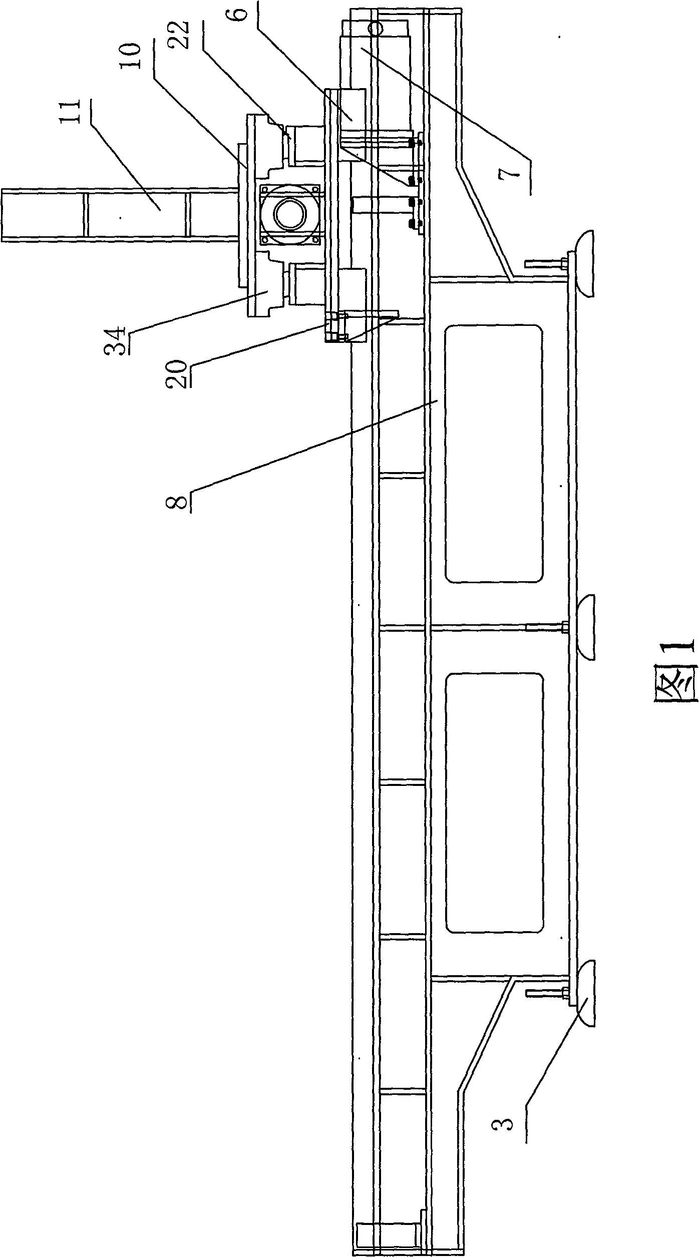 Laser cladding powder spraying machine