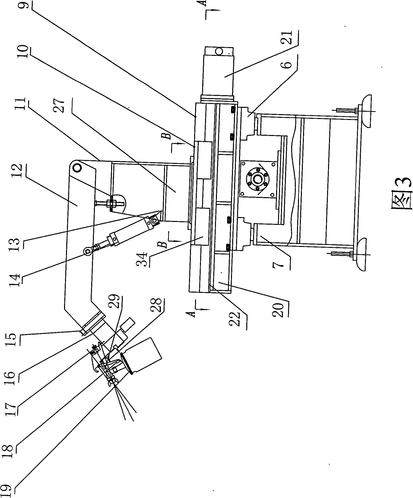 Laser cladding powder spraying machine