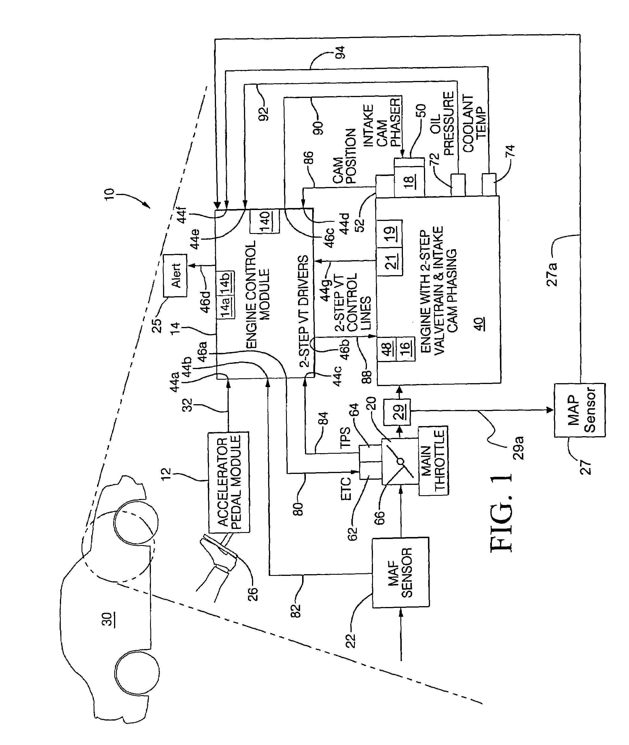 Method for diagnosing the operational state of a two-step variable valve lift device