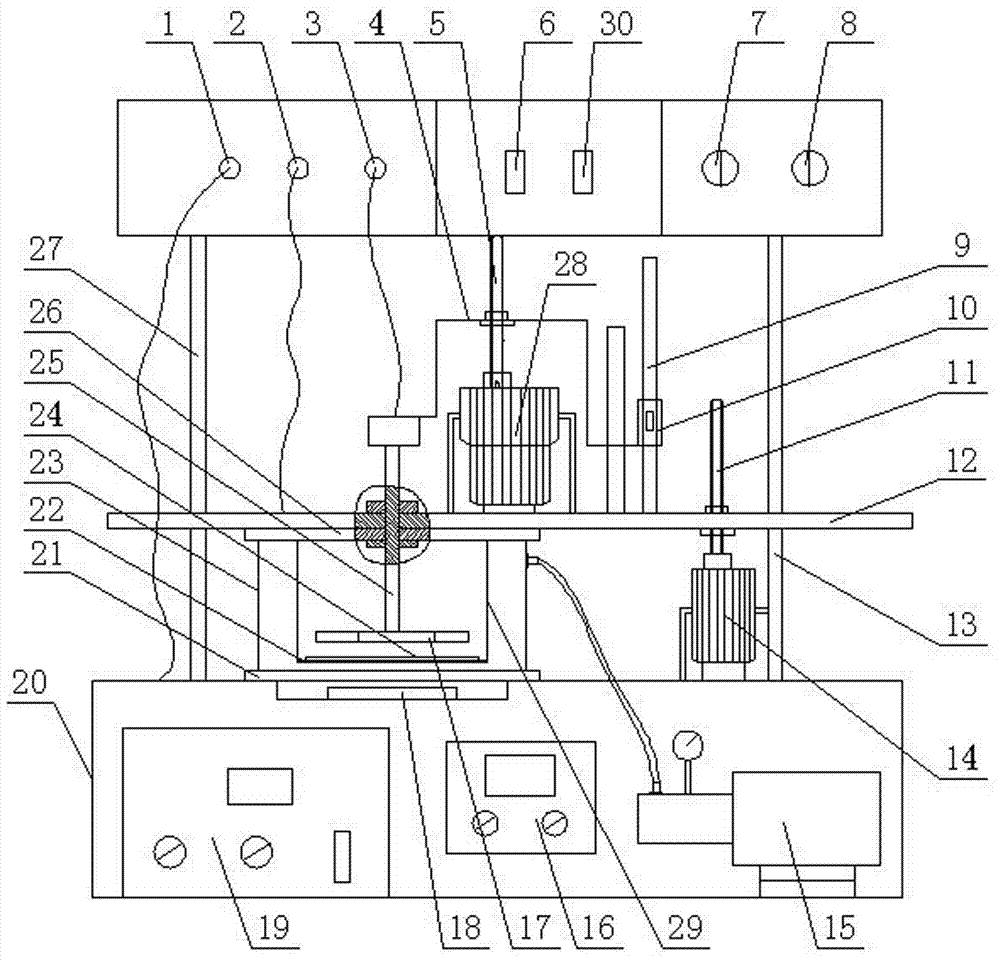 Piezoelectric semiconductor thin film polarization experimental device