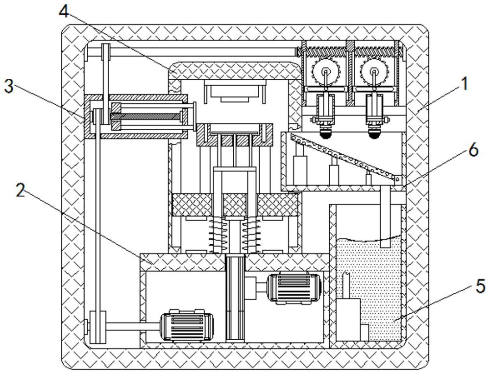 Metal material compression molding equipment with cooling function