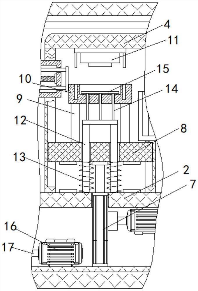 Metal material compression molding equipment with cooling function