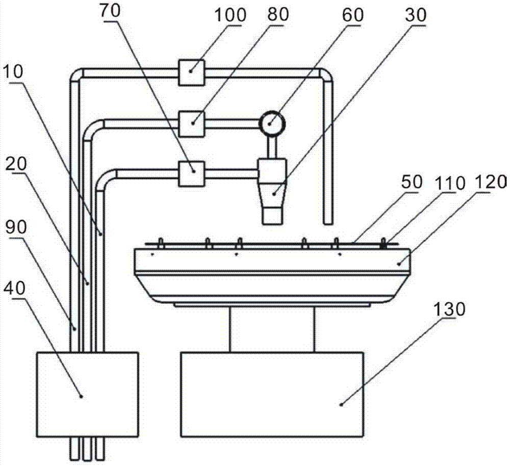 Gas-liquid two-phase atomization cleaning device and cleaning method