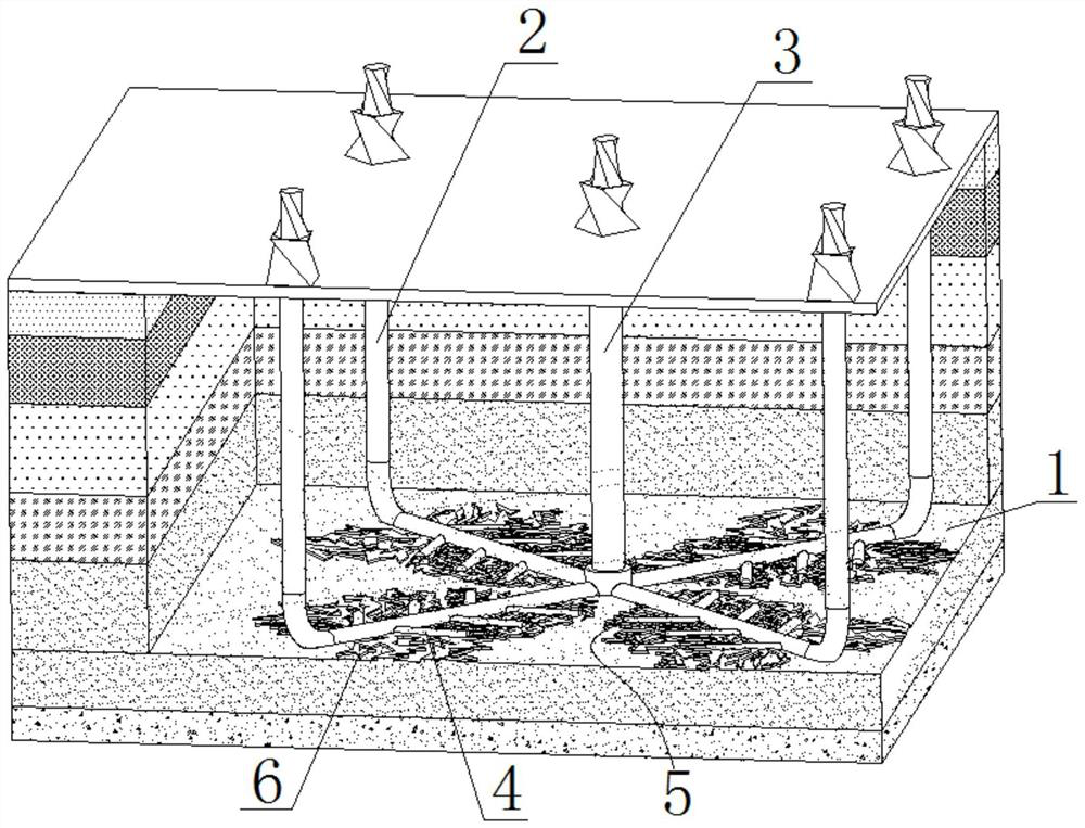 Deep coal in-situ fluidized mining method based on heat extraction and power generation