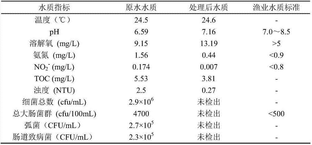 Combined system of treating industrial circulating aquaculture water with hydroxyl radical (.OH)