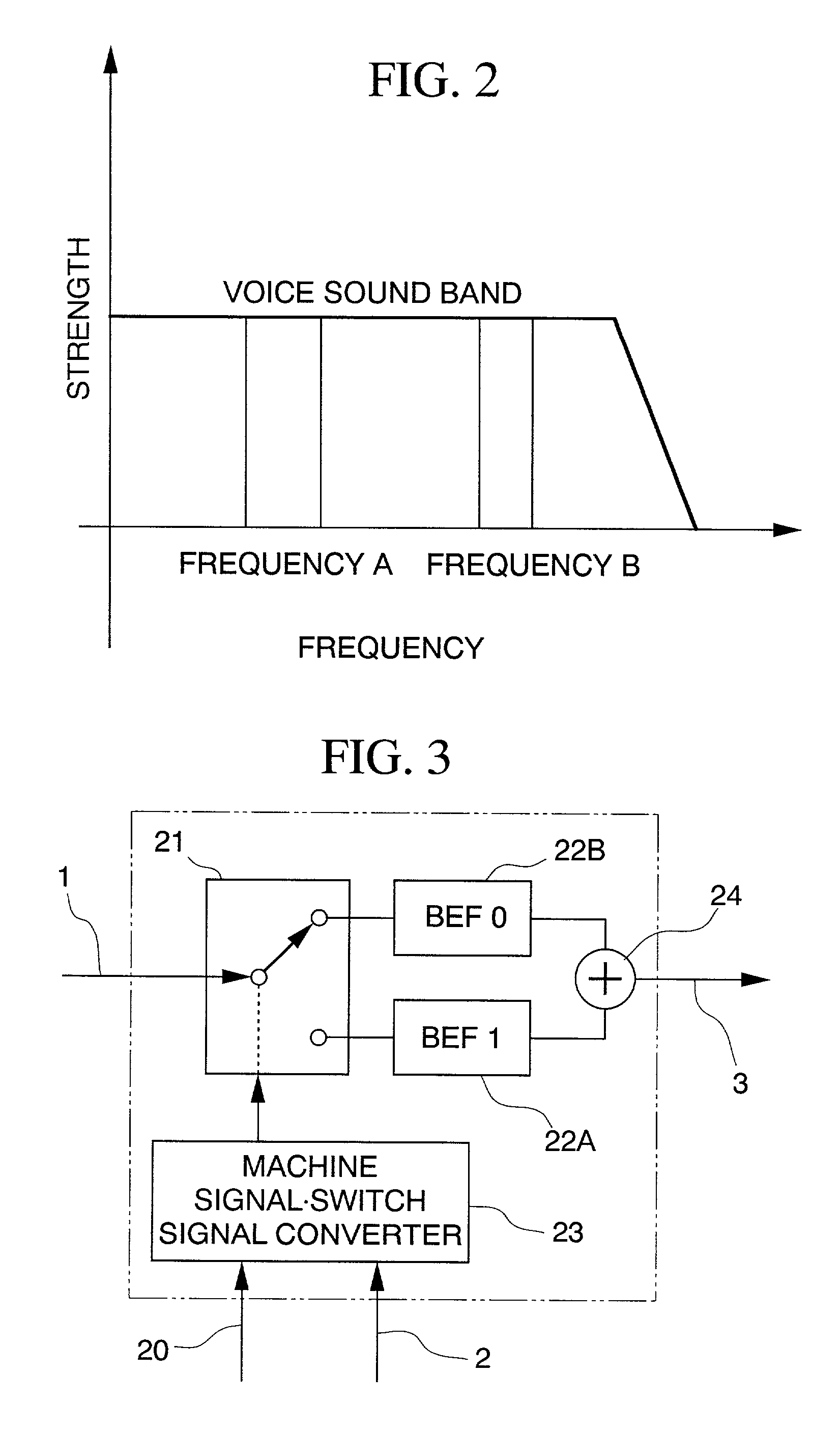 Acoustic signal transmission with insertion signal for machine control