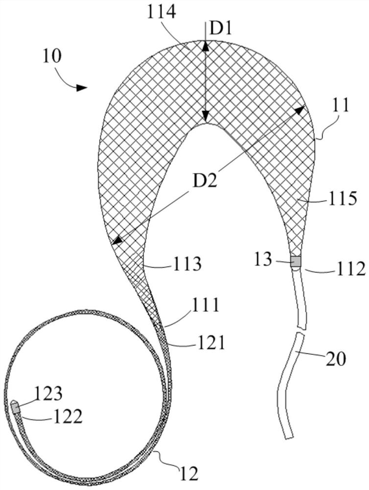 Hemangioma plugging device, hemangioma plugging treatment device and hemangioma plugging system