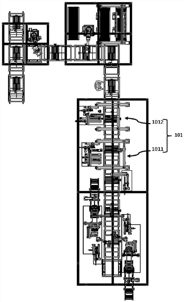 Electrode strip laying device and method