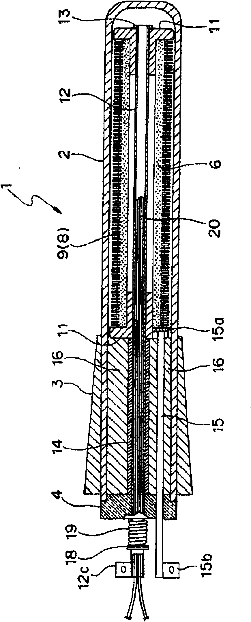 Dip-type heater