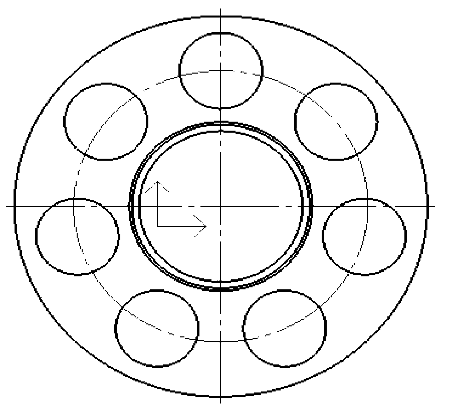 Diameter measuring tool of inner spherical section circle and measuring method