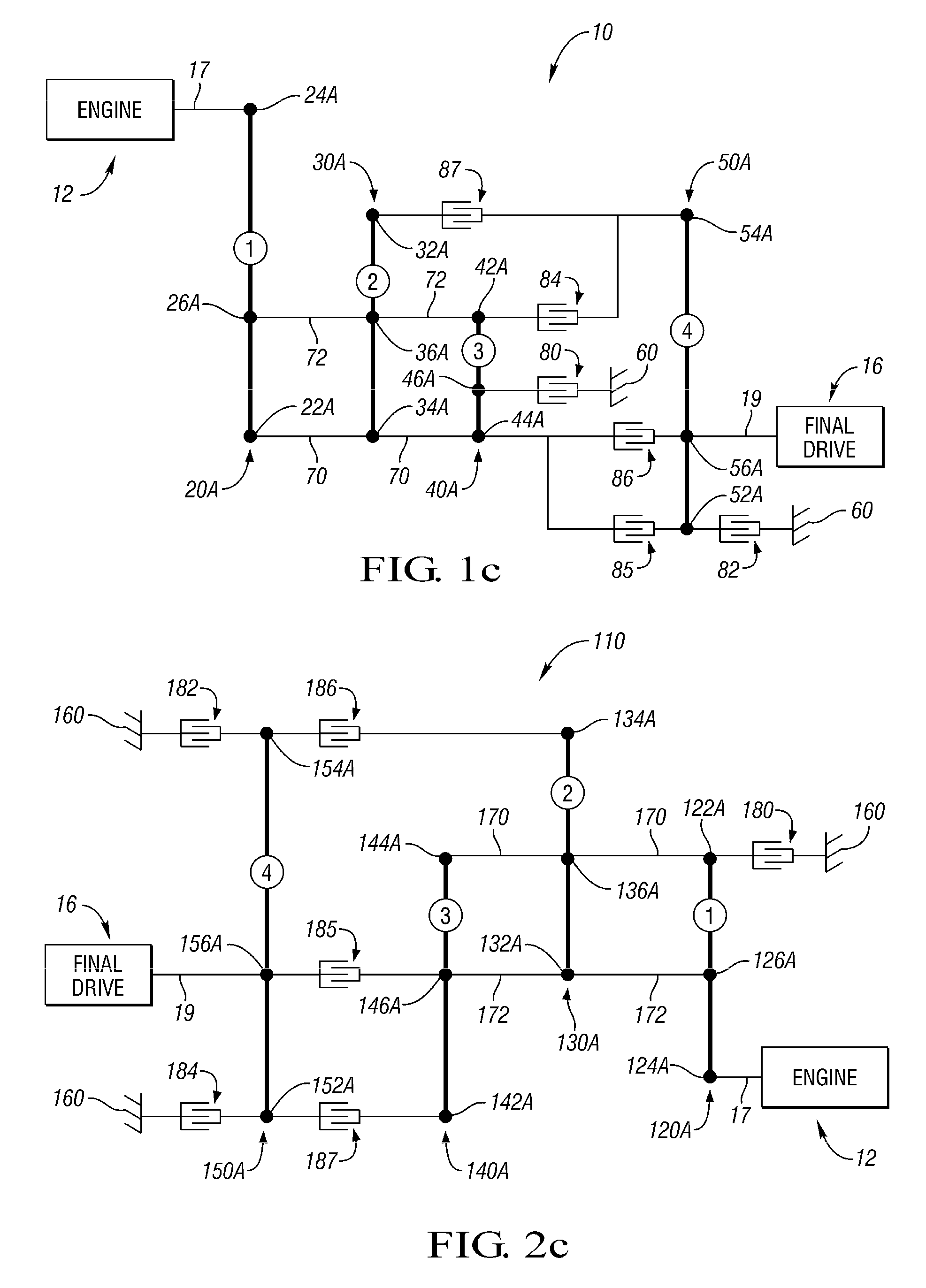 Ten-speed transmissions