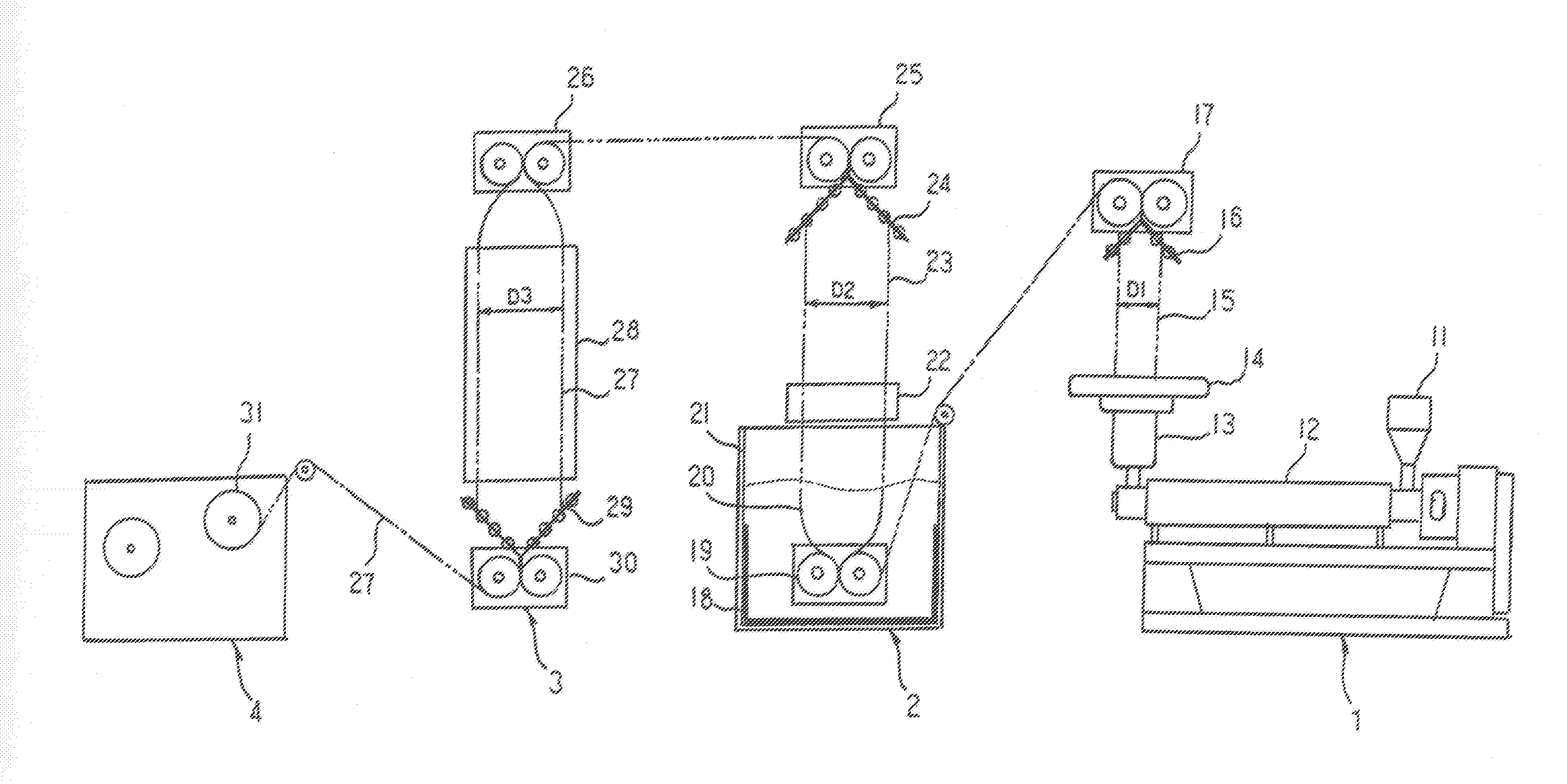 Method and apparatus for producing polystyrene tubular shrink film via film blow molding