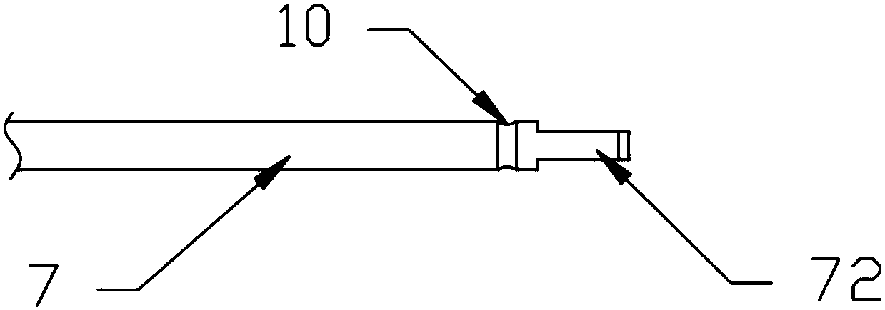 Grinding rod clamping structure of a medical grinding machine