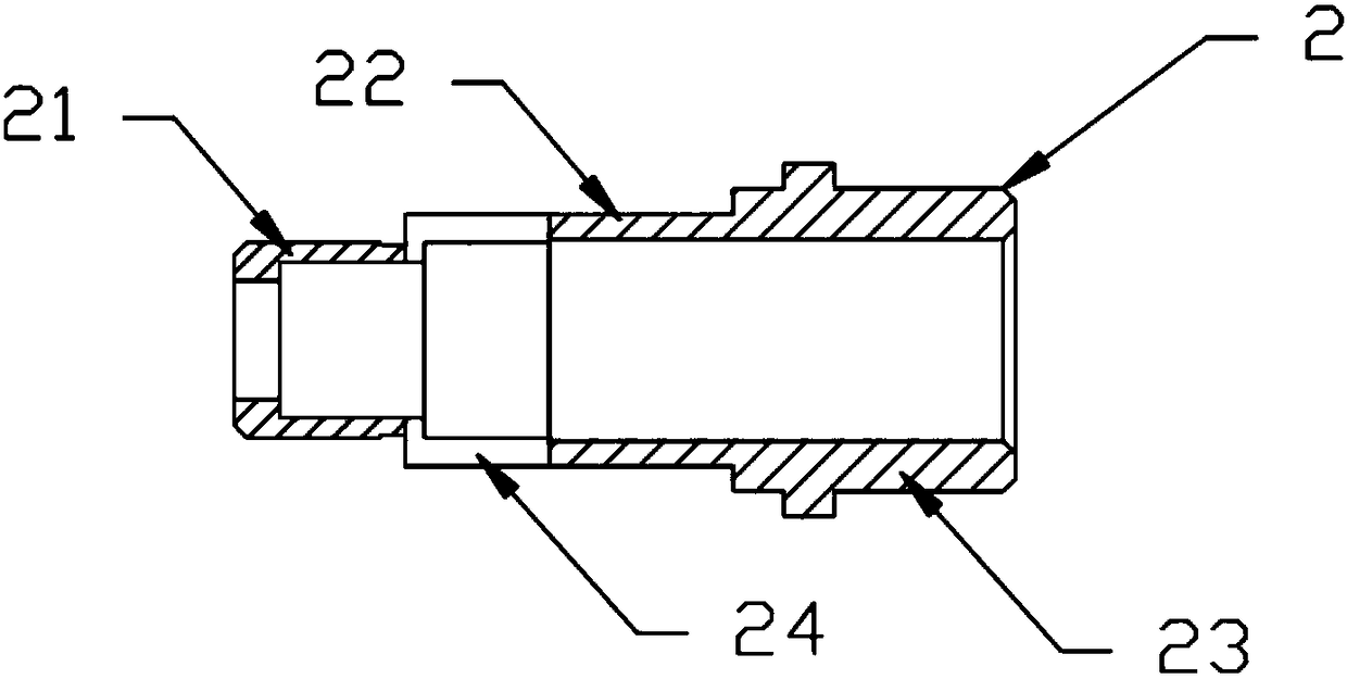 Grinding rod clamping structure of a medical grinding machine