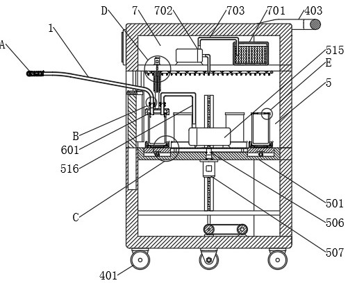 Clinical drainage tube and drainage device for vascular surgery