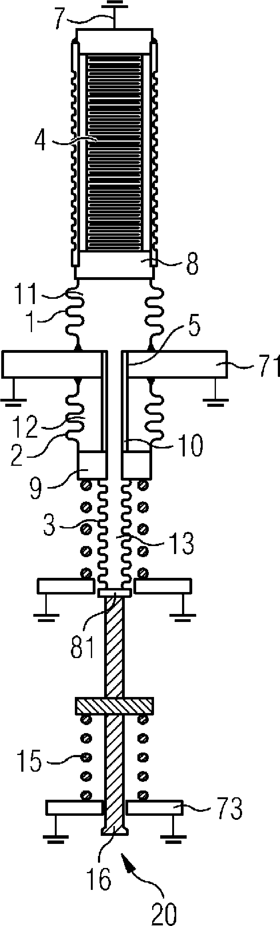 Hydraulic stroke transmitter