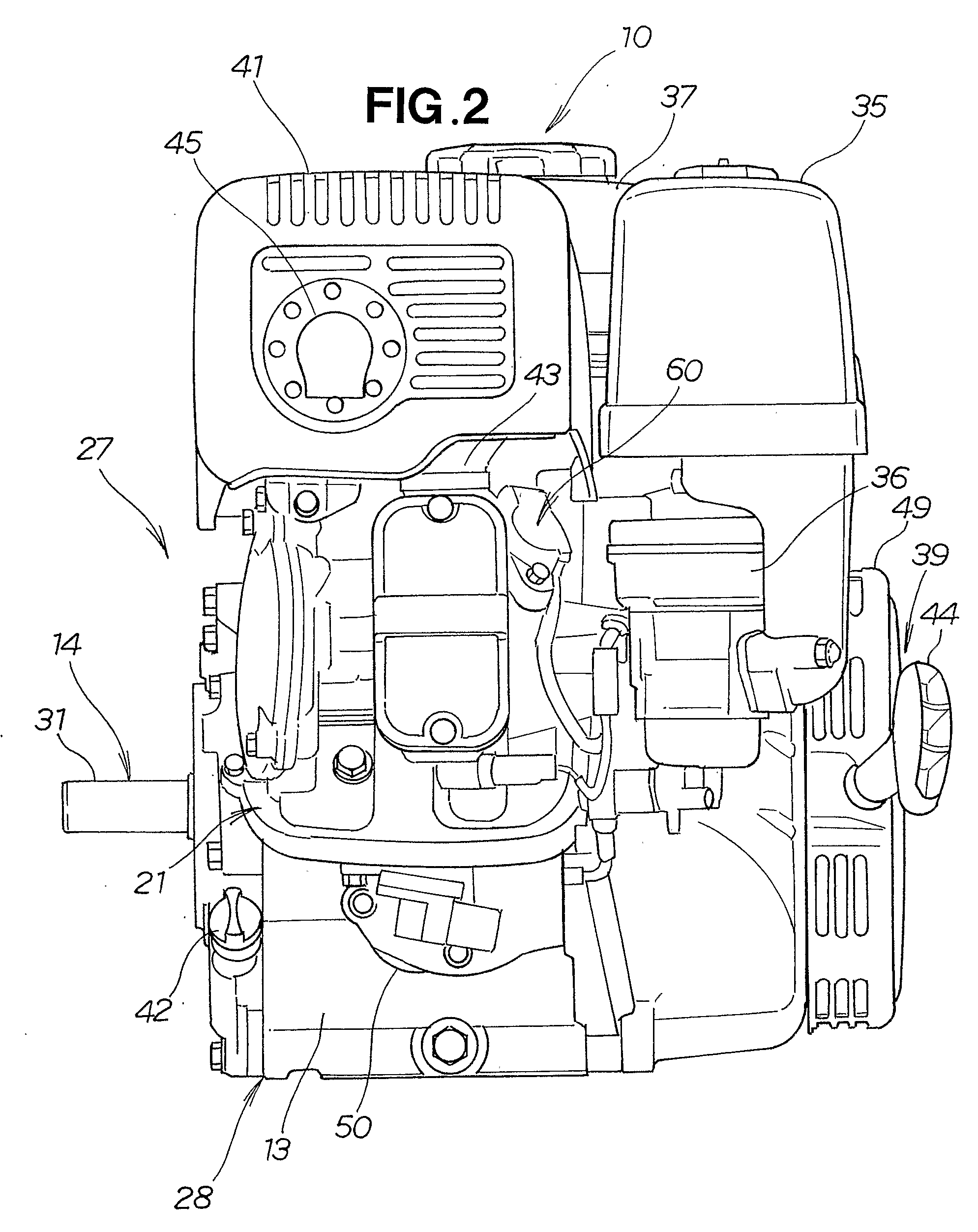 Muffler unit for general-purpose engine