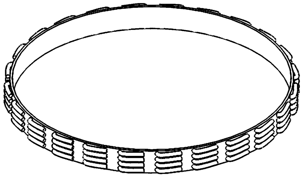 Structure for suppressing cavity resonance in automobile tire based on phononic crystal noise reduction theory