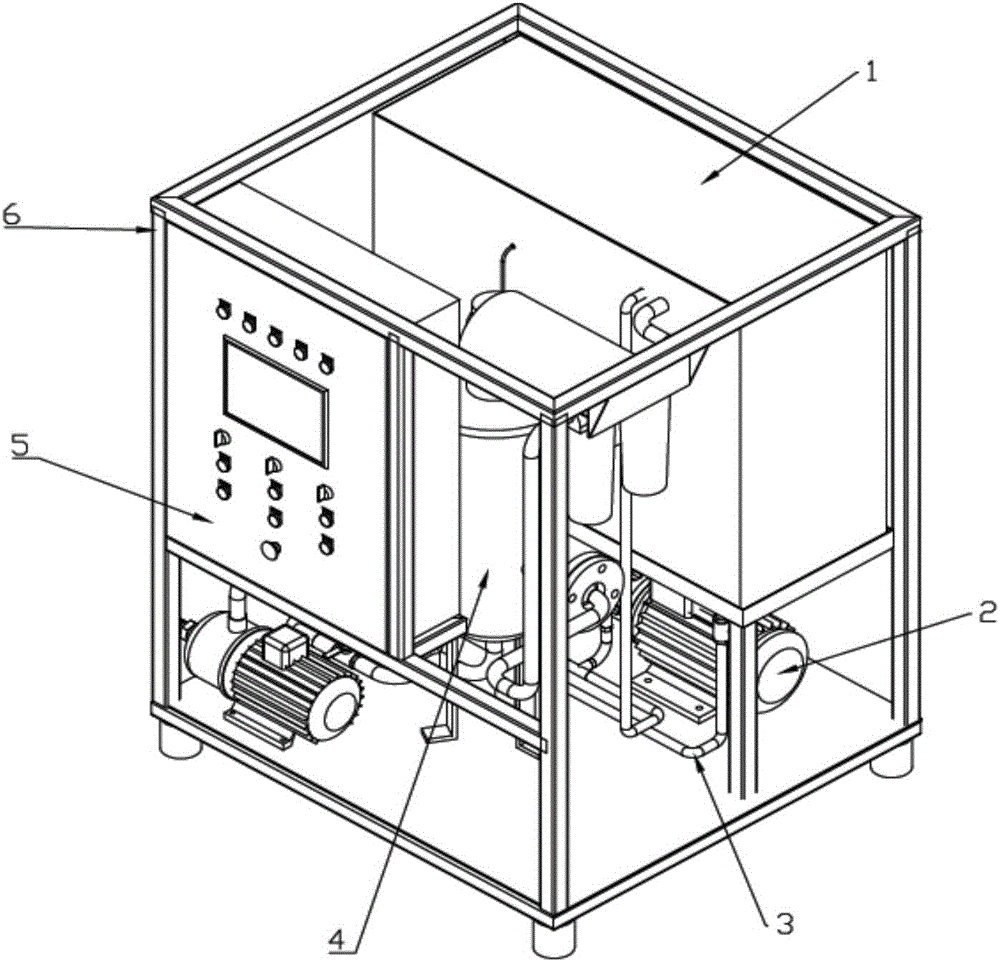 Integrated high-pressure fine water mist dust removal system