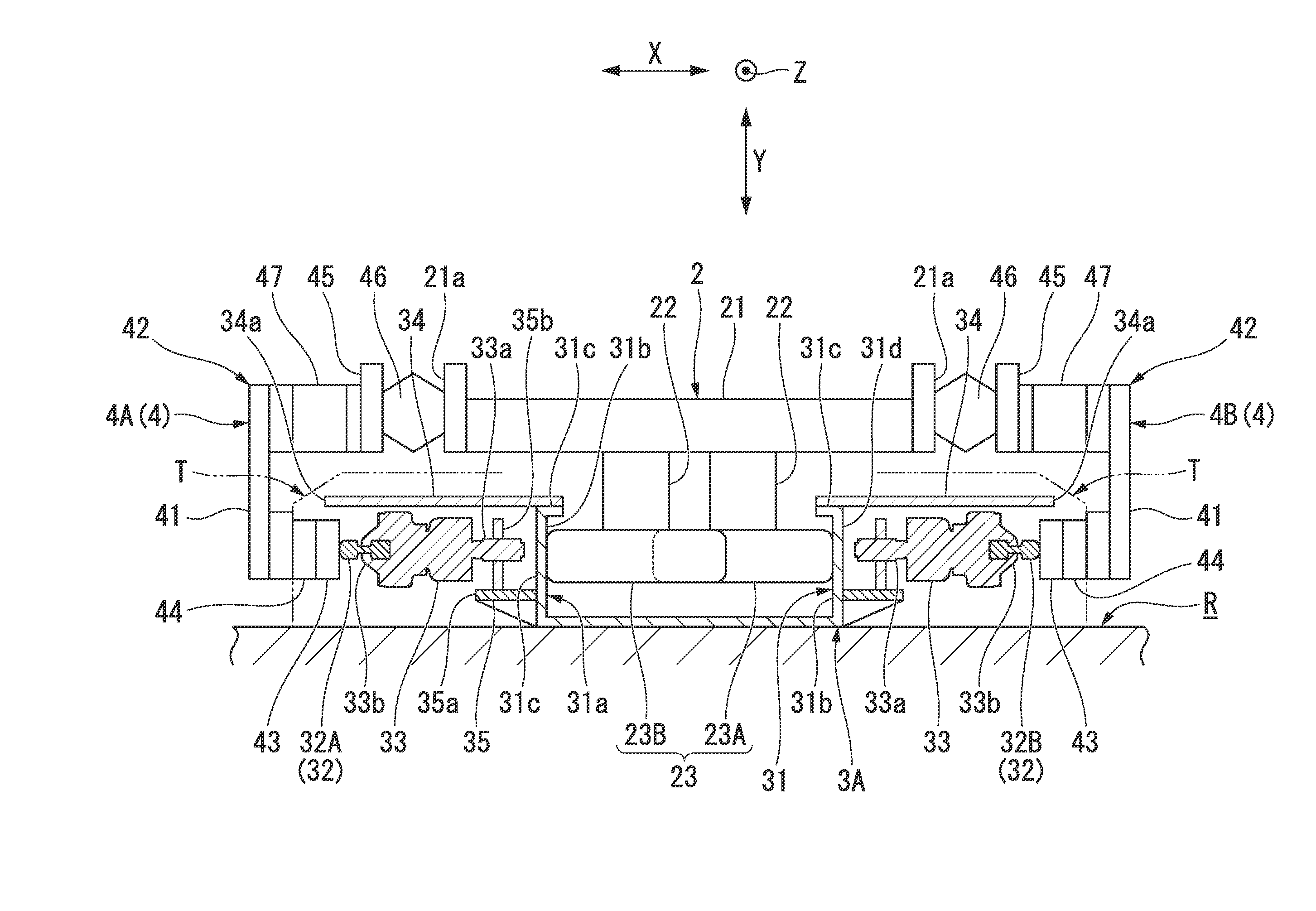 Guide track for track-based vehicle, and traffic system