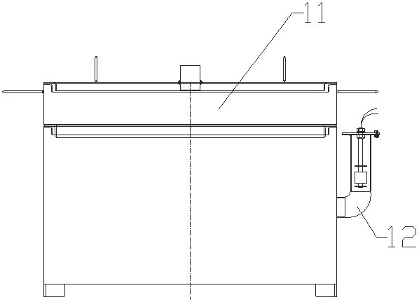 Different-direction double-screw pressing and exhausting device for continuous and efficient sulfur-breaking equipment