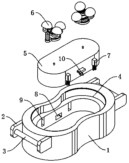 Portable massager for shoulder and neck nursing