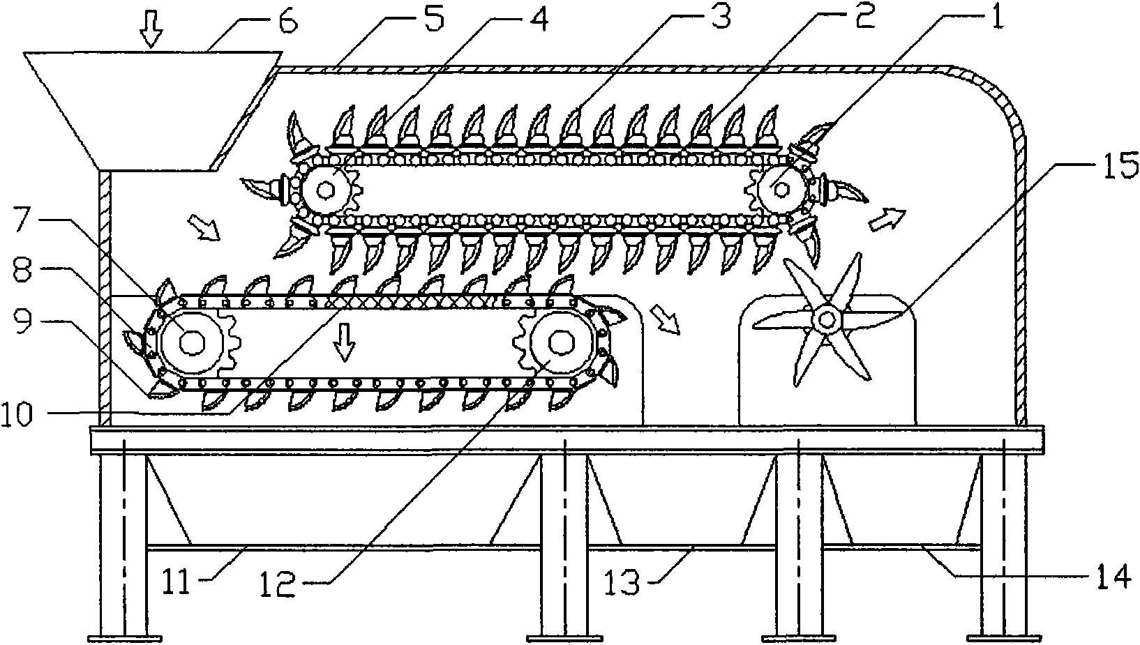 Automatic separating device and method for domestic garbage