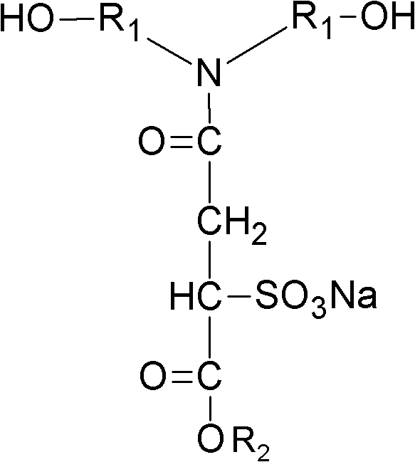 Sulfoacid/carboxylic acid type hydrophilic chain extender and preparation method thereof