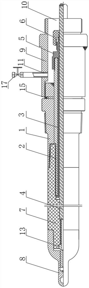 Anti-leakage high-voltage electricity leading-in rod