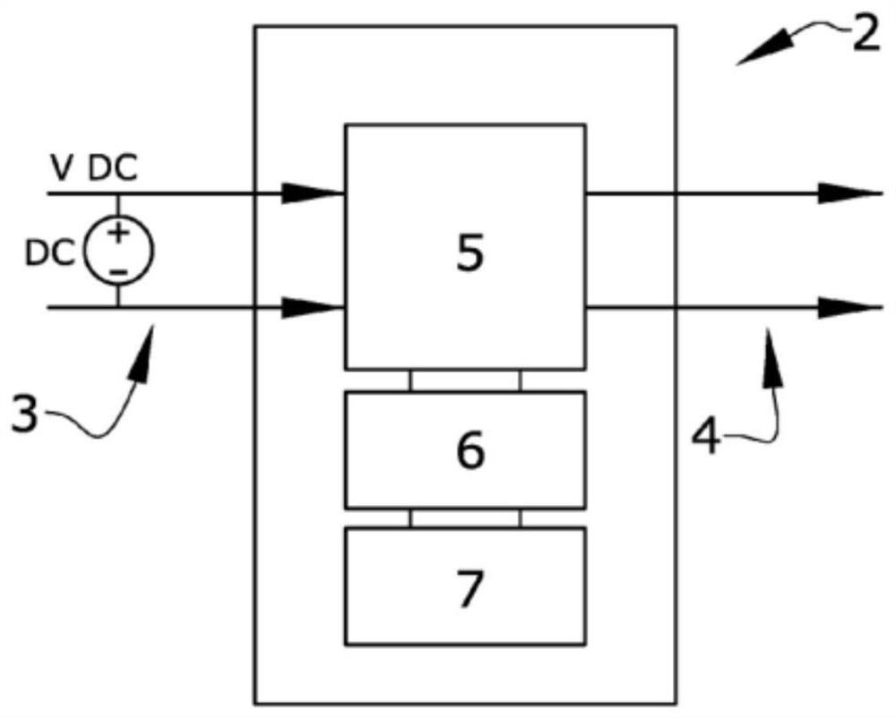 Diagnostic module of a photovoltaic panel