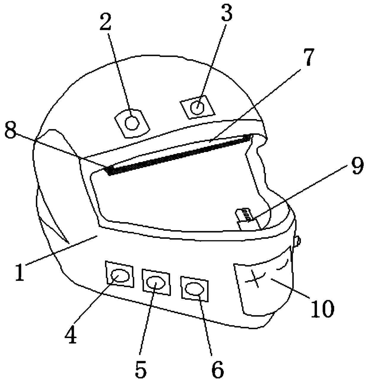 Smart helmet based on Beidou high-precision position service