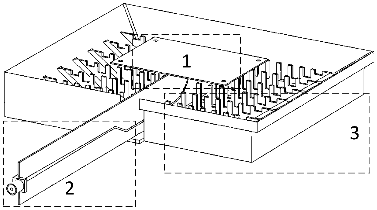 Low-profile ultra-wideband oscillator antenna based on concave folded ground structure