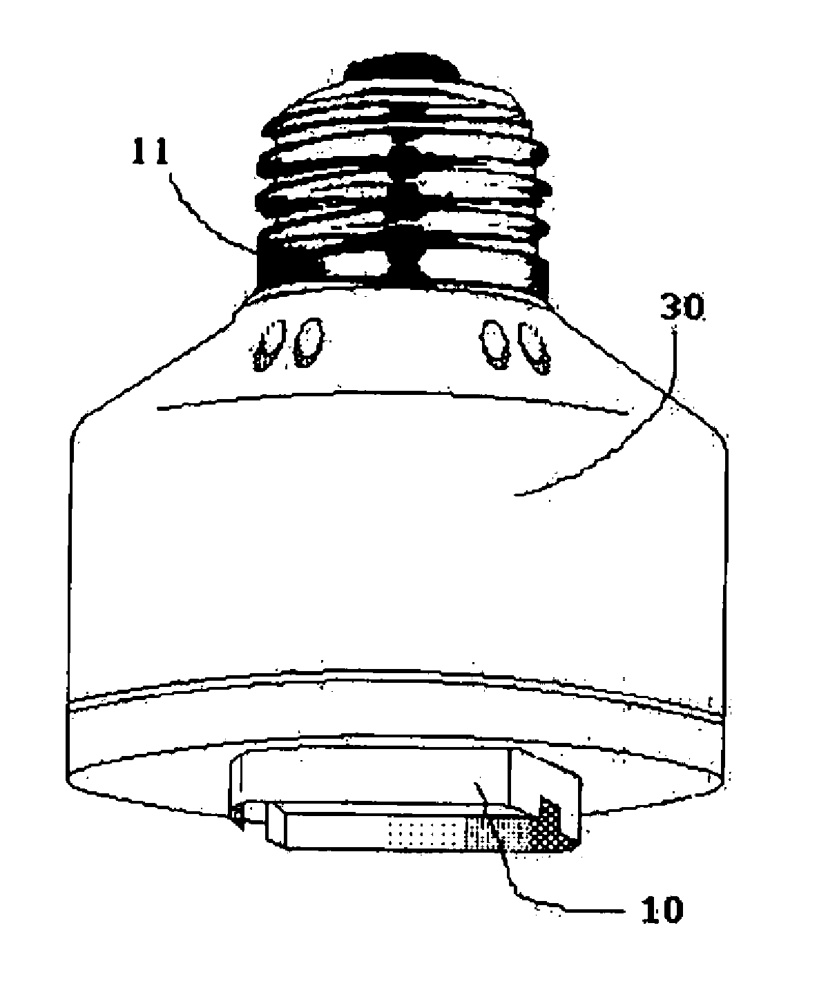 Energy-saving Modular Compact Fluorescent Lamp with A Detachable Glass Bulb Unit