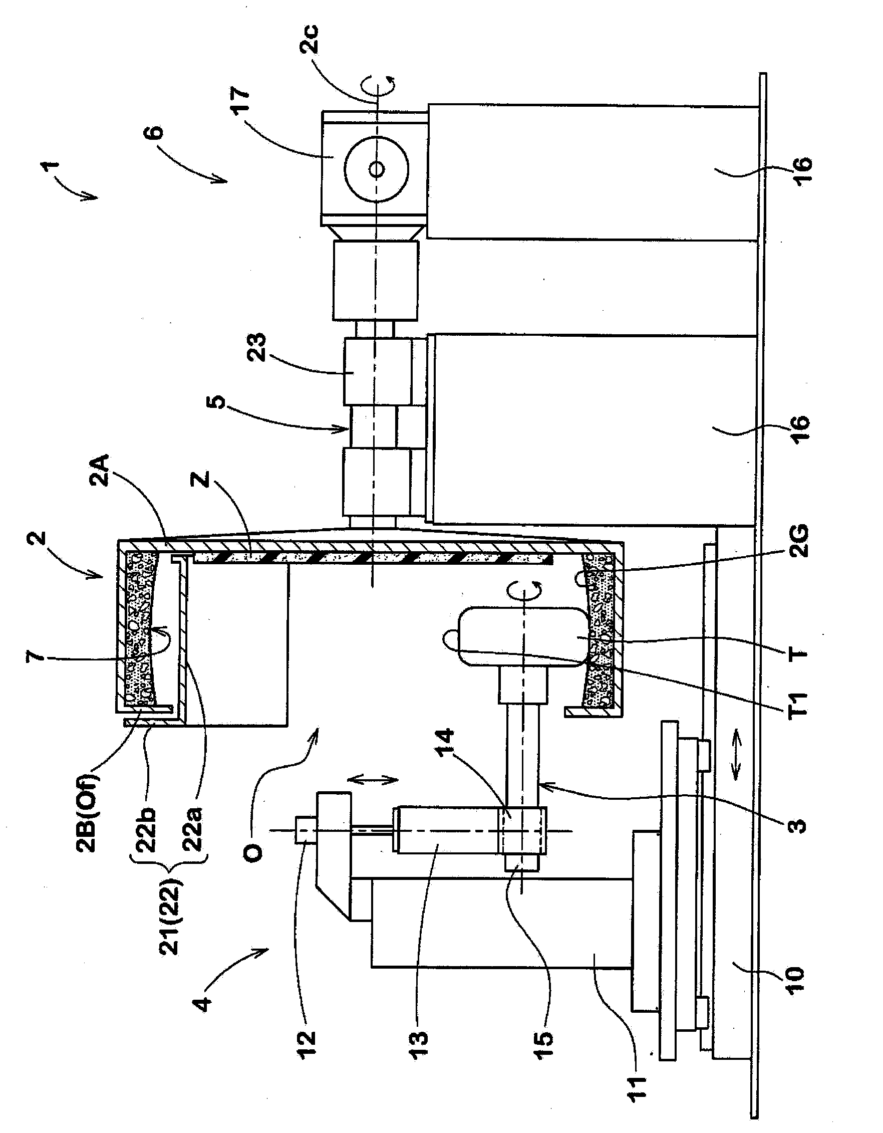 Tire bench testing apparatus and tire performance testing method using the same