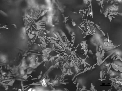 A metallographic method for displaying the three-dimensional structure of the silicon-rich phase in the aluminum-silicon coating