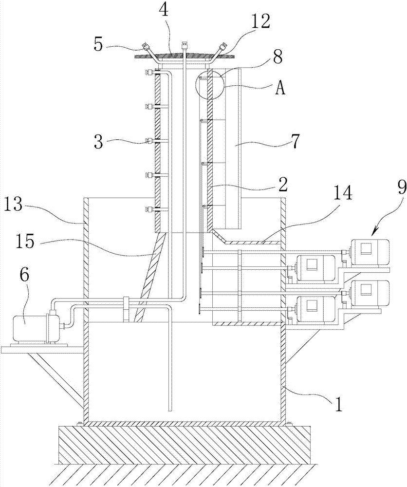 Glaze spraying device for closestool water storage tank