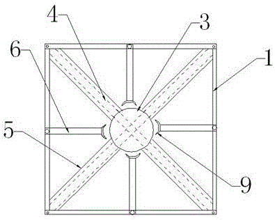 Single-pipe communication tower valve base