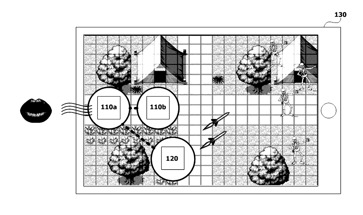 Block, method and user terminal for providing a game by setting control relation between the block and a toy